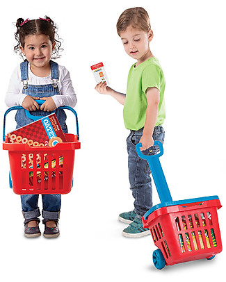 Melissa & Doug Ring and Roll Grocery Basket Play Set Pretend Play