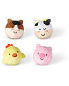 Melissa & Doug Rollables Farm Friends - Infant and Toddler Toy - 4 Pieces Soft Toys