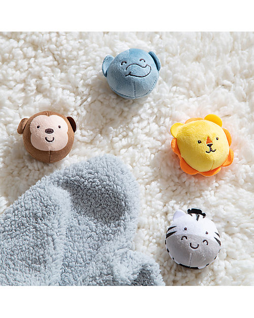 Melissa & Doug Rollables Safari Friends - Infant and Toddler Toy - 4 Pieces Soft Toys