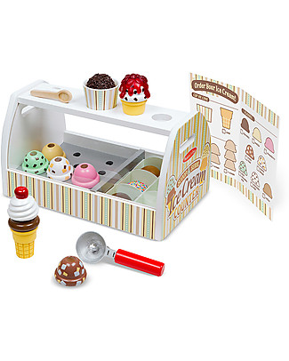 Melissa & Doug Scoop and Serve Ice Cream Counter, 20 pieces - Wonderful gift idea! Toy Kitchens