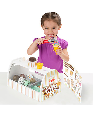 Melissa & Doug Scoop and Serve Ice Cream Counter, 20 pieces - Wonderful gift idea! Toy Kitchens