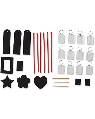 Melissa & Doug Scratch Art Deluxe Party Pack - Stickers + Key Chains + Bookmarks + Frames Draw And Color