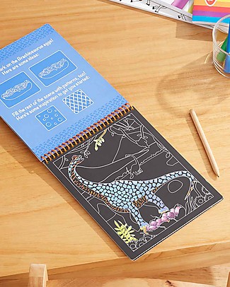 Melissa & Doug Scratch Art Sheets - Dinosaurs - 12 Sheets Creative Toys