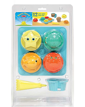 Melissa & Doug Seaside Sidekicks Sand Cupcake Set, 12 pieces - Great gift idea! Pretend Play