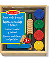 Melissa & Doug Shape Model & Mould Kit - Includes dough + 5 stamping cubes and 4 tools - Great gift idea! Draw And Color