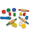 Melissa & Doug Shape Model & Mould Kit - Includes dough + 5 stamping cubes and 4 tools - Great gift idea! Draw And Color