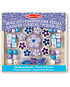 Melissa & Doug Sparkling Flowers Wooden Bead Set - 45+Pieces Art & Craft Kits