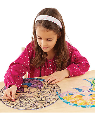 Melissa & Doug Stained Glass Made Easy - Mermaid - Ultra easy to make and hung! Art & Craft Kits