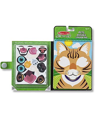 Melissa & Doug Sticker Pad Pets - Make a Face! - 65 Reusable Stickers Stickers & Stamps Sets