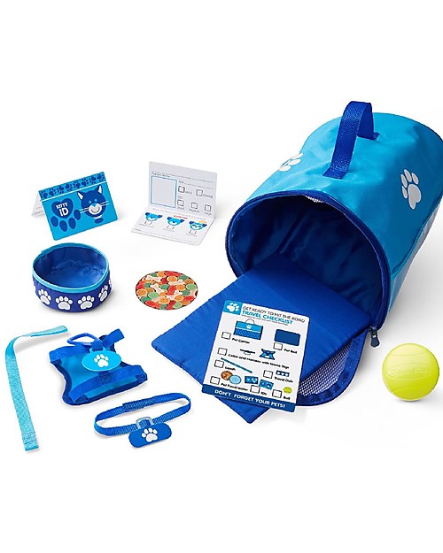 Melissa & Doug Tote & Tour Pet Travel Play Set - Include plush Cat and Dog! Pretend Play