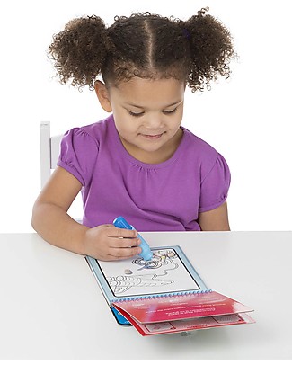 Melissa & Doug Water Wow Magical Coloring Cards - Adventure - 4 Cards with Refillable Water Pen! Colouring Activities