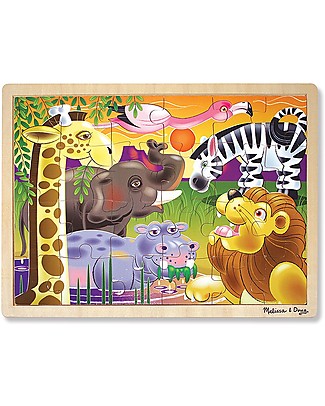 Melissa & Doug Wooden African Plains Jigsaw - 24 Pieces Puzzles