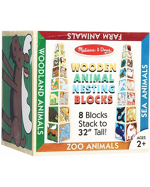 Melissa & doug wooden animal nesting blocks discount