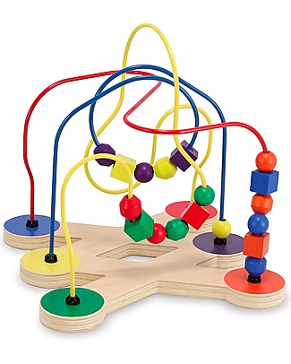 Melissa & Doug Wooden Bead Maze Wooden Stacking Toys