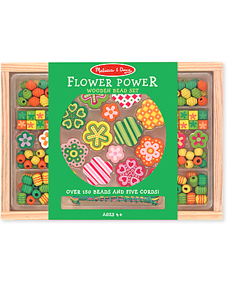Melissa & Doug Wooden bead set - Flower Power Art & Craft Kits