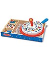 Melissa & Doug Wooden Birthday Cake Ready to Slice - 34 pieces! Wooden Food