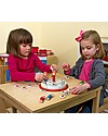 Melissa & Doug Wooden Birthday Cake Ready to Slice - 34 pieces! Wooden Food