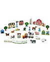 Melissa & Doug Wooden Farm & Tractor Play Set, 33 pieces with box - Great Gift Idea! Wooden Toy Cars, Trains & Trucks