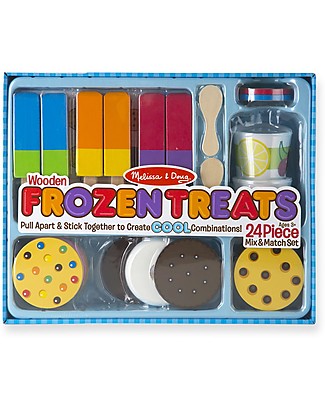 Melissa & Doug Wooden Frozen Treats Set, 24 pieces - Great gift idea! Pretend Play