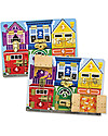 Melissa & Doug Wooden Latches Board - Teaches numbers - colours - animals - dexterity! Wooden Stacking Toys