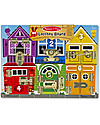 Melissa & Doug Wooden Latches Board - Teaches numbers - colours - animals - dexterity! Wooden Stacking Toys