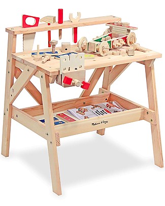 Melissa & Doug Wooden Project Workbench - 66x61x47 cm Wooden Toy Tools
