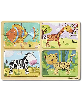 Melissa & Doug Wooden Puzzle - Animal Patterns Puzzles