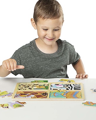 Melissa & Doug Wooden Puzzle - Animal Patterns Puzzles
