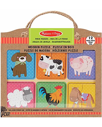 Melissa & Doug Wooden Puzzle - Farm Friends Puzzles