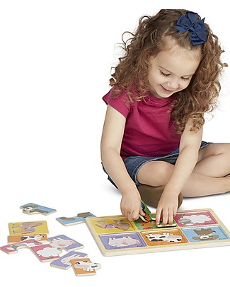 Melissa & Doug Wooden Puzzle - Farm Friends Puzzles