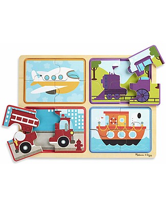 Melissa & Doug Wooden Puzzle - Ready, Set, Go Puzzles