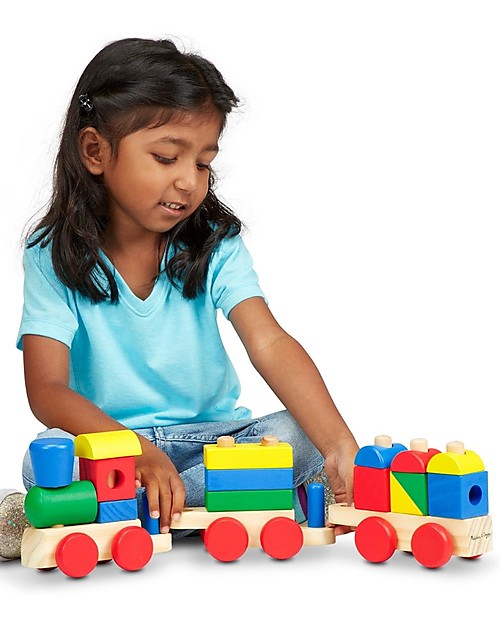 Melissa factory & Doug Jumbo Wooden Stacking Train