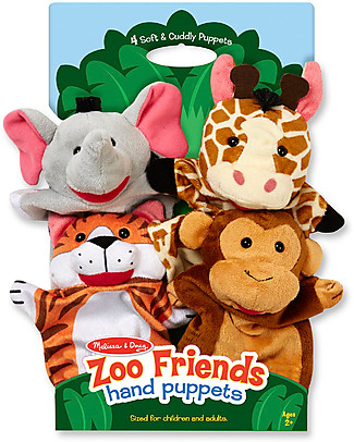 Melissa & Doug Zoo Friends Hand Puppets Puppets