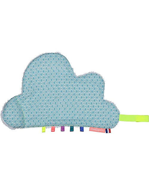 Mellipou DouDou Pacifier Comforter, Grafo Cloud - Made in France Doudou & Comforters