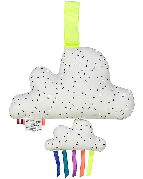 Mellipou OUTLET Carillon Minibam Cloud Milky, Washable! - "I just called to say I love you" - Made in France - Showroom Sample Music boxes
