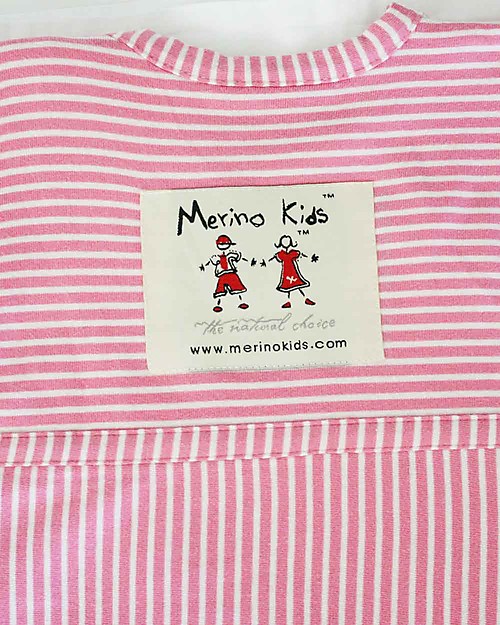 Merino Kids Go Go Bag - Sleeping Bag (0-2 years) - Wildflower Collection - Pink - 100% Natural Merino Wool and Organic Cotton Sleeping Bags