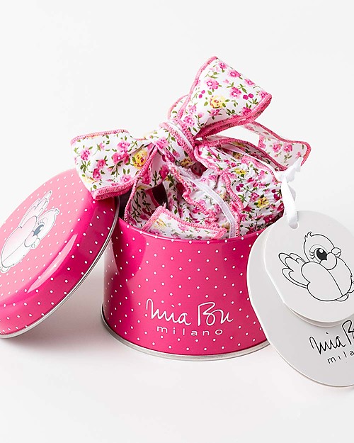 Mia Bu Milano Girl's Swim Pants with Strings, Flowers - Come in a gift box with a fairy tale included! Swimming Trunks