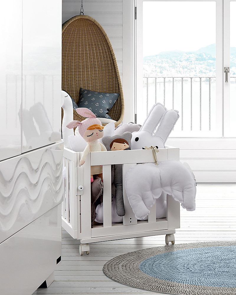 Micuna Smart Set Of Bedsheets for Smart Minicradle White//Lime