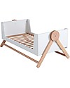 Micuna Beech Wood Big Swing Cot, White - Convertible into Sofa! Cots and Cotbeds