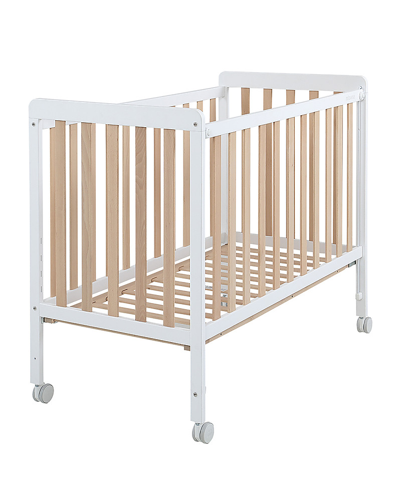 Micuna 2-in-1 Next to Me Cododo Cot, Beech Wood, White - It