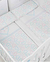 Micuna Beech Wood Cot Wonderful, White/Blue - Can be turned into a twin cot! Cribs & Moses Baskets