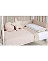 Micuna Duvet and Bumper Kit for Cot 120x60 - Galaxy Beige - 100% Cotton Bed Sheets and Pillow Cases