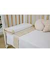 Micuna Duvet and Bumper Kit for Cot 120x60 - Galaxy Beige - 100% Cotton Bed Sheets and Pillow Cases