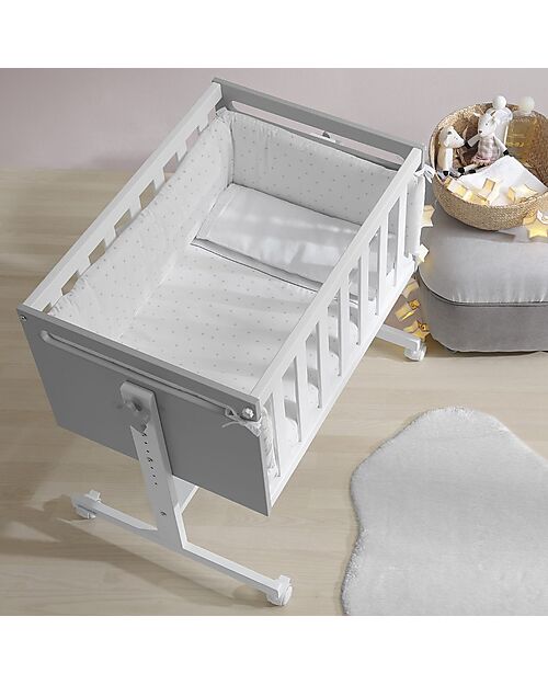 Micuna Duvet and Bumper Kit for Mini Cot - Shine - 100% Cotton Bed Sheets and Pillow Cases