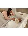 Micuna Mini Co-Sleeping Bed - Lulú - White and Wood - with 8 Different Features! Next To Me Cribs
