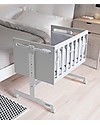 Micuna Mini-Cradle and Next to Me You&Me, Grey - It becomes Desk or Sofa Next To Me Cribs
