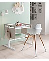 Micuna Mini-Cradle and Next to Me You&Me, Grey - It becomes Desk or Sofa Next To Me Cribs