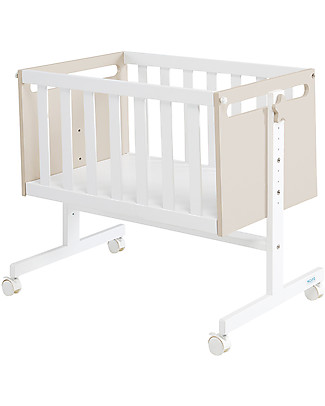 Micuna Mini-Cradle and Next to Me You&Me, Waterwood - It becomes Desk or Sofa Co-Sleeping Cribs