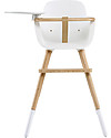 Micuna Ovo One Evoloutive High Chair, White Security Belts - From 6 months to 6 years! High Chairs