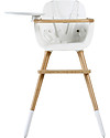 Micuna Ovo One Evoloutive High Chair, White Security Belts - From 6 months to 6 years! High Chairs